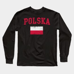 Polska Flag Poland Polish Family Heritage Gifts Long Sleeve T-Shirt